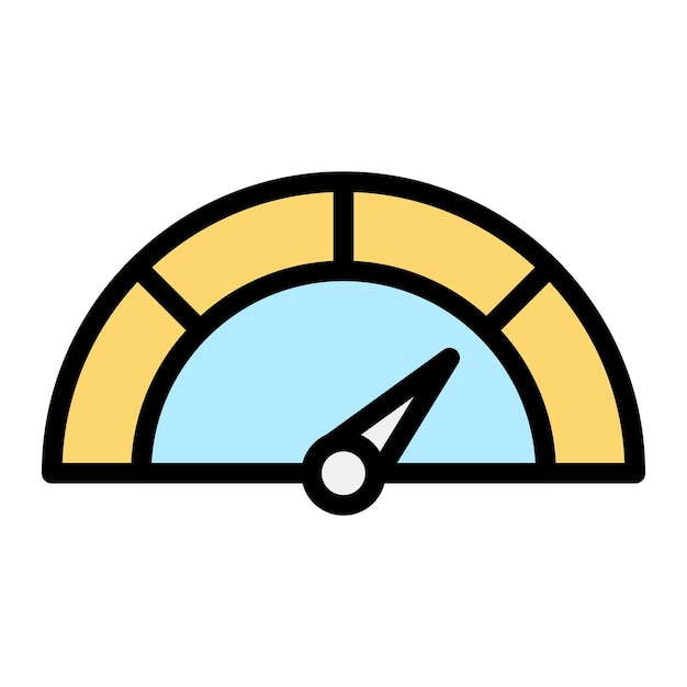 Speedometer Vector Icon Design Illustration