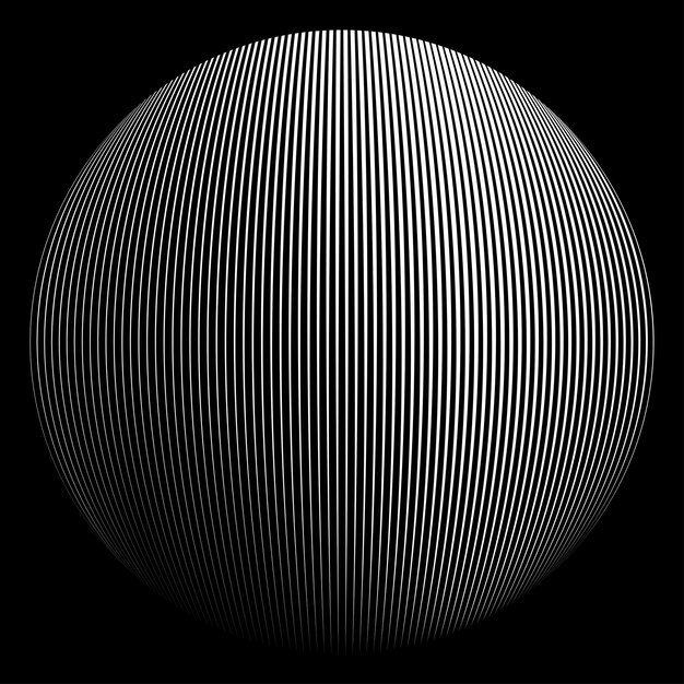 Sphere . Lines constructed transparent sphere .Vector  .Technology sphere Logo . 3d design element .