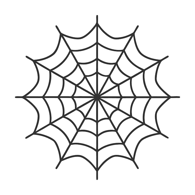 Spiderweb icon isolated on white background vector image