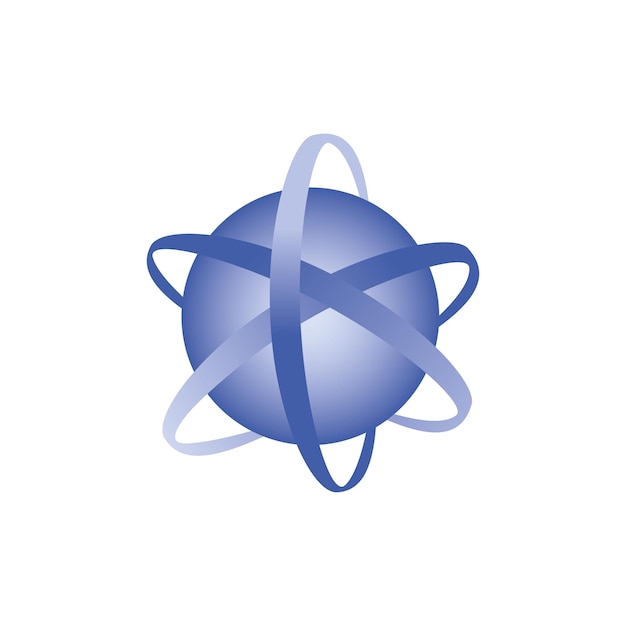 Spinning globe logo vector Template logo design globe icon vector