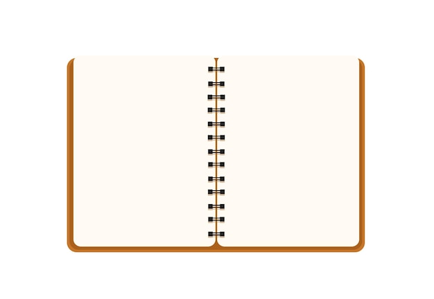 spiral notepad. vector illustration