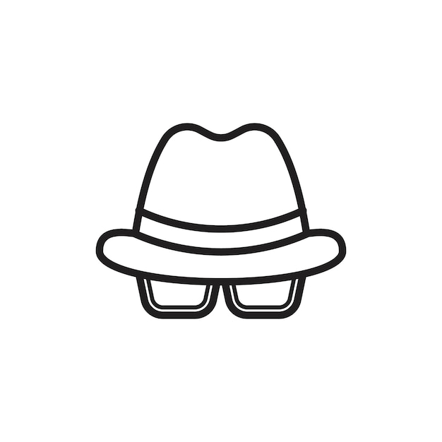 spy icon simple thin outline