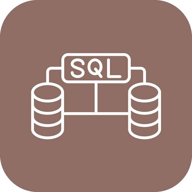 Sql Databases icon vector image Can be used for Web Hosting