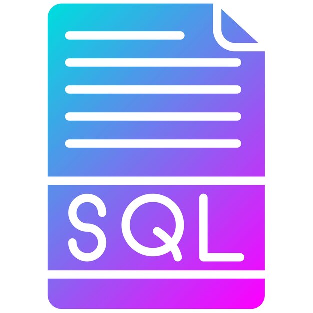 Sql File Vector Illustration Style