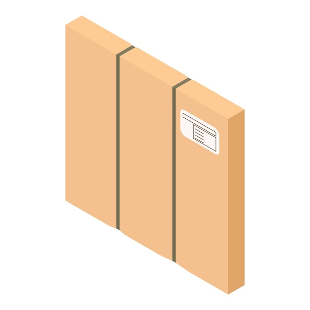 square box icon isometric illustration of square box vector icon for web