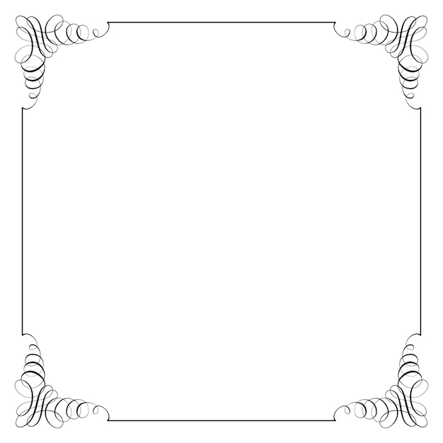 Square frame in retro style.