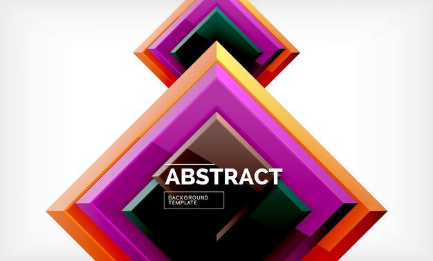 Square geometric background