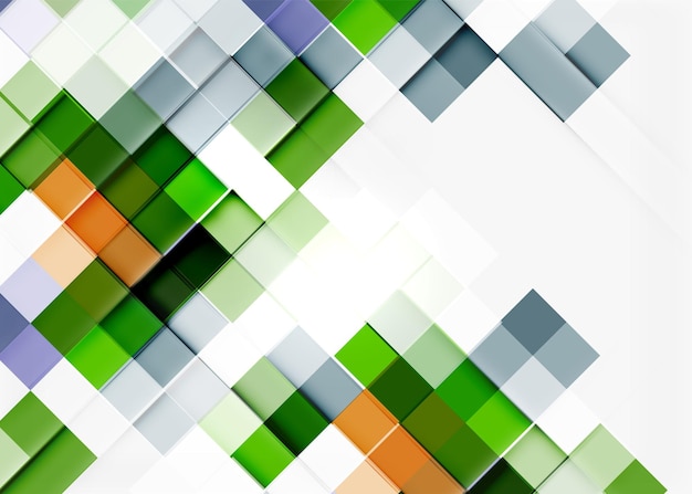 Square shape mosaic pattern design Universal modern composition
