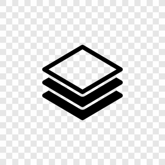 stack layers with black color