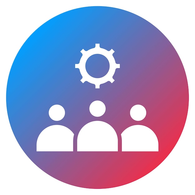 staffing icon vector image can be used for hiring process