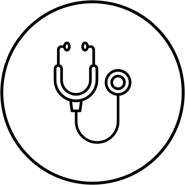 Stethoscope vector icon Can be used for Emergency Services iconset