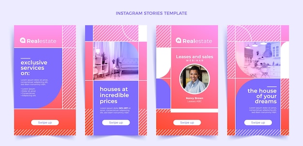 Story instagram bất động sản gradient