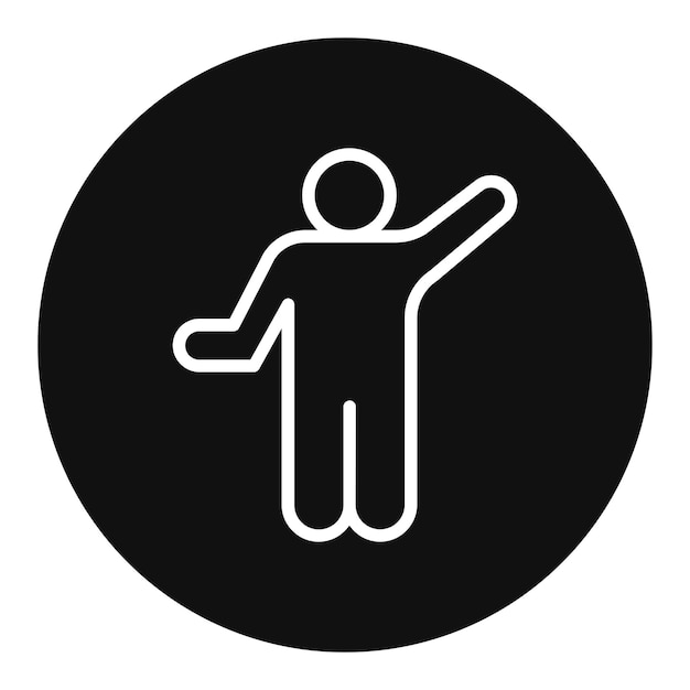 stretching athlete icon vector image can be used for track and field