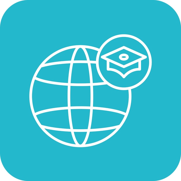 Study Abroad icon vector image Can be used for University
