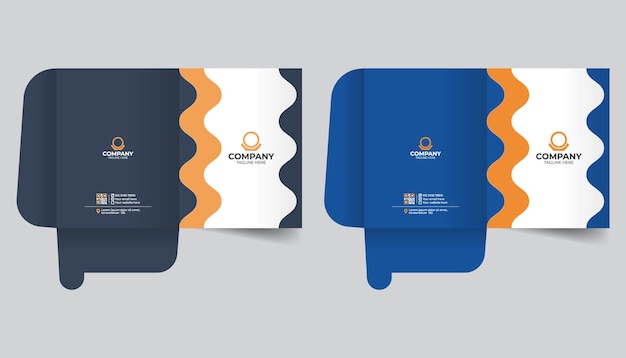 Stylish and creative colorful Report cover template Luxury corporate presentation Document Folders