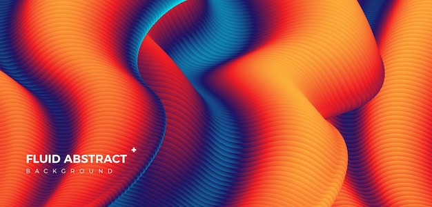 Stylish corrugated motion high-grade blue red mixed fluid gradient abstract background