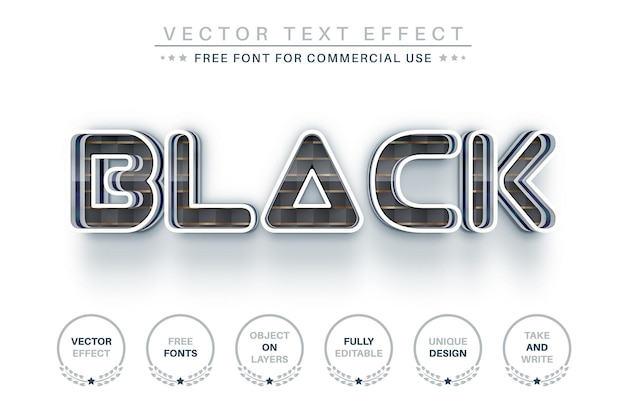 stylish golden editable text effect font style