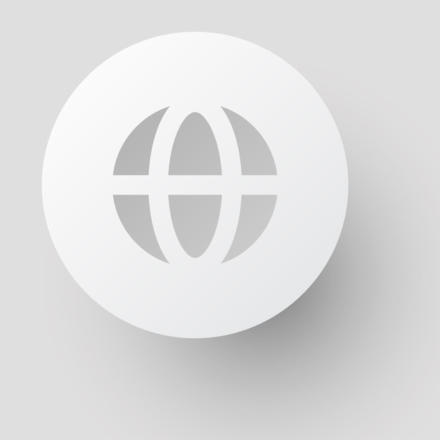 stylized icon planet earth Design element for templates sites business cards posters brochures flyers catalogs Address Internet page logo