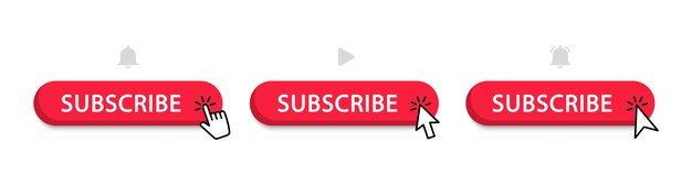 Subscribe red button Subscribe to video channel