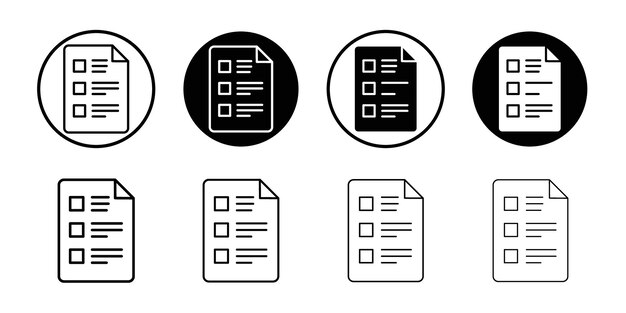 Summary icon logo set vector