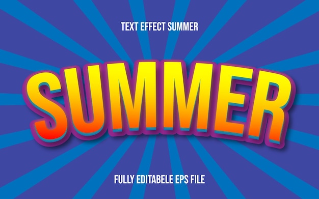 SUMMER TEXT EFFECT