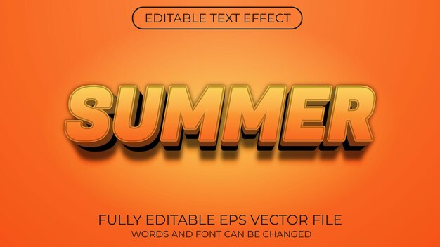 summer text effect