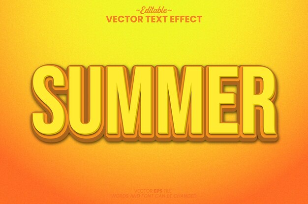 summer text effectsummer 3d text effect
