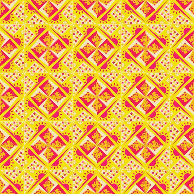 Sun Floral Seamless Pattern Background Garden Nature Plant Art