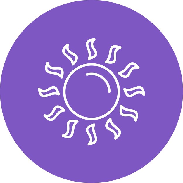 sun icon vector image can be used for seasonal