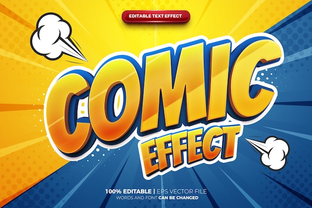 Super Comic Chat Bold 3D Editable text Effect Style