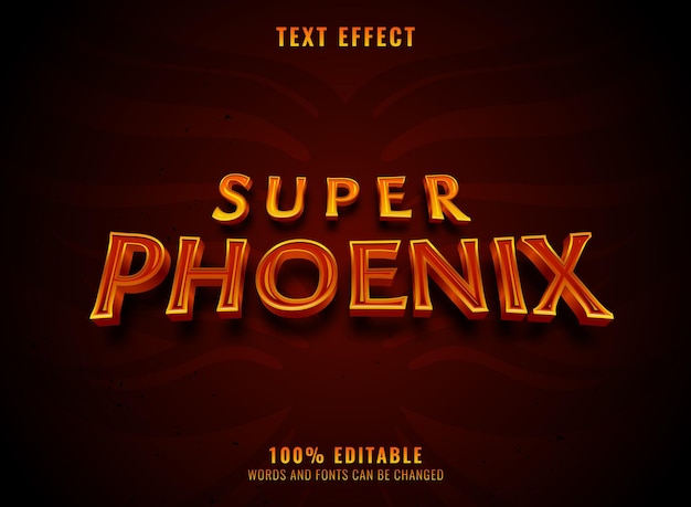 super phoenix fantasy text effect