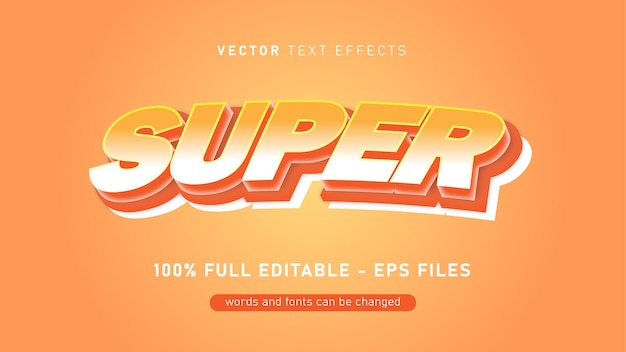 super text effect editable textct