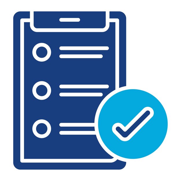 Survey Mobile App Duotone Illustration