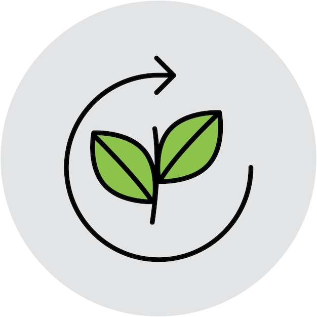 Sustainable Energy Vector Illustration Style