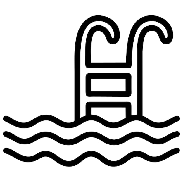 swimming pool icon outline