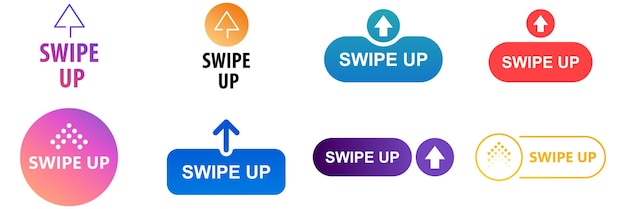 Swipe Up For Social Media Stories Arrow Up Icon