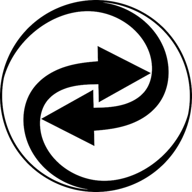 swirling arrows integration sign spin circle