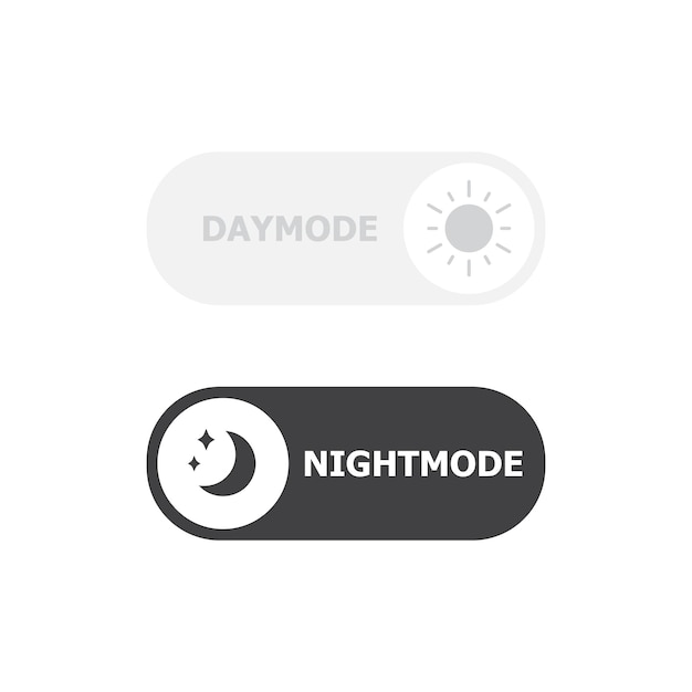 Switch icon vector illustration Daymode nightmode on isolated background Off on sign concept
