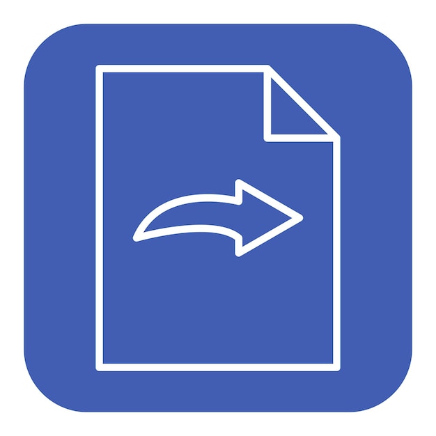 Symlink File vector icon Can be used for Documents And Files iconset