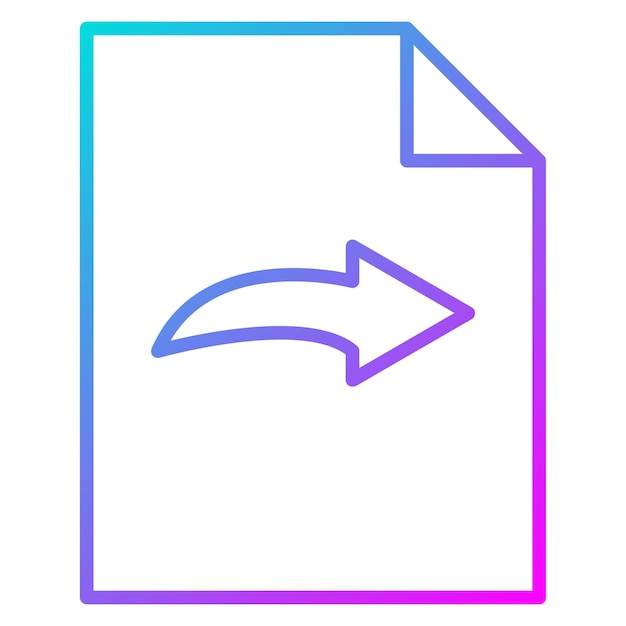 Symlink File vector icon Can be used for Documents And Files iconset