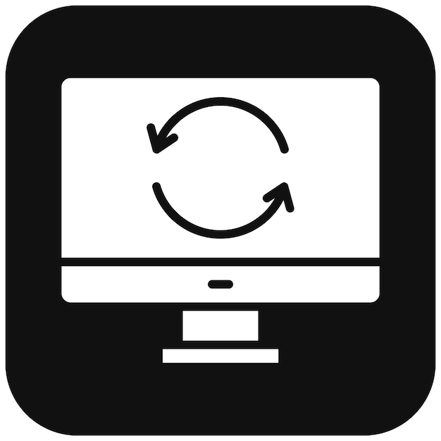 synchronization vector icon can be used for business analytics iconset