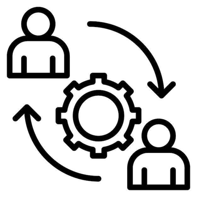 synergy icon vector image can be used for teamwork