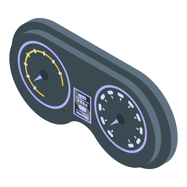System car dashboard icon Isometric of system car dashboard vector icon for web design isolated on white background