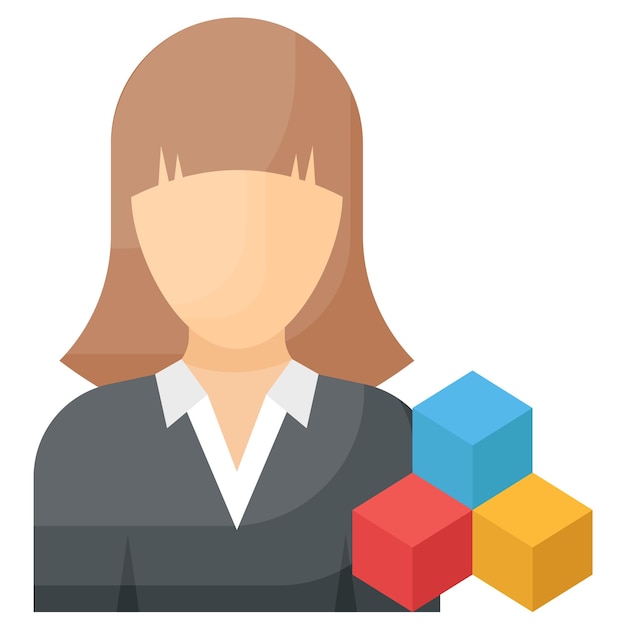 System Engineer Concept Project Manager Vector Design Software and web development symbol Computer