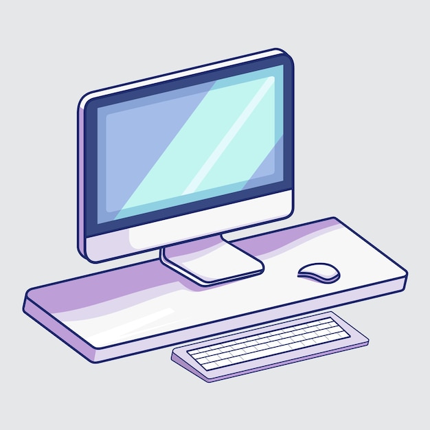 table illustration with computer art