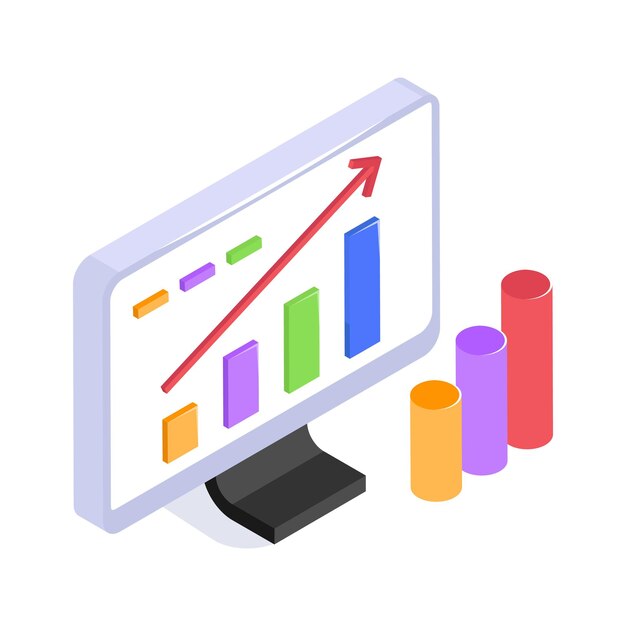 Take a look at this amazing icon of data analysis in modern style