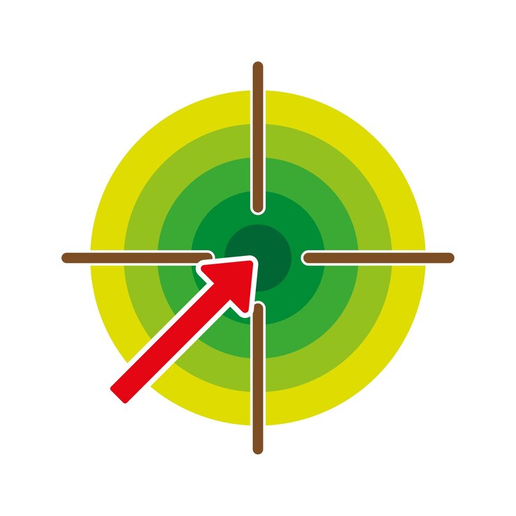 Vector target colored icon vector illustration ps 10 stock image