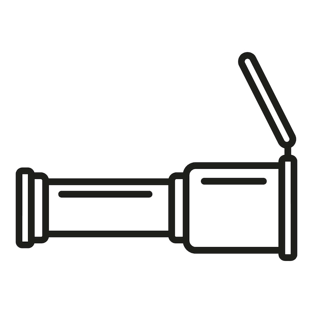 Target scope icon outline vector Rifle sight Sniper mark