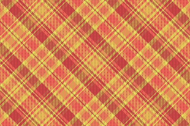 Tartan plaid pattern with texture and warm color