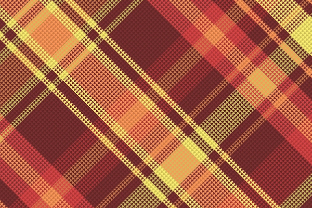 Tartan plaid pattern with texture and warm color